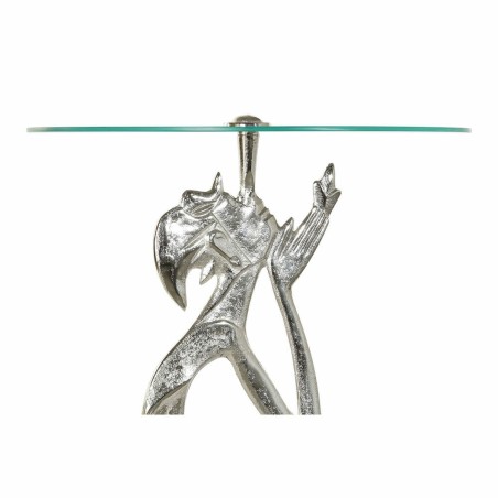 Tavolo aggiuntivo DKD Home Decor 8424001856459 Cristallo Argentato Tra