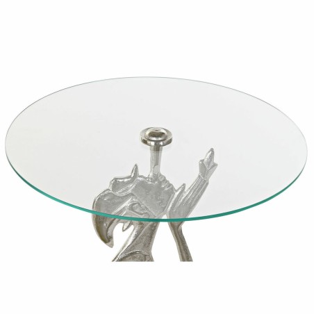 Tavolo aggiuntivo DKD Home Decor 8424001856459 Cristallo Argentato Tra