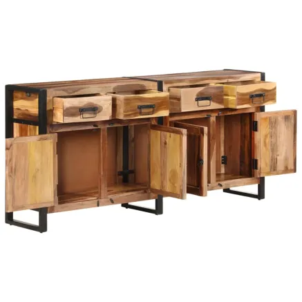 Buffet 172x35x80 cm Bois d'acacia solide avec finition miel 2