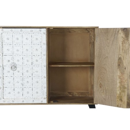 Credenza DKD Home Decor  Bianco Naturale Legno di mango 165 x 45 x 100