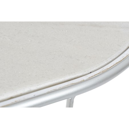 Recibidor DKD Home Decor Blanco Plateado 115 x 35 x 78 cm