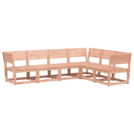 Salon de jardin 6 pcs bois massif douglas 2