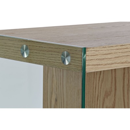 Aparador DKD Home Decor  Transparente Marrón claro Cristal Madera MDF