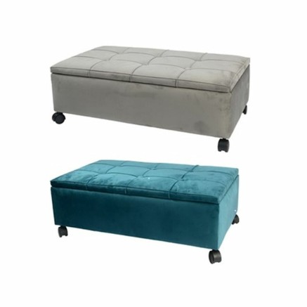 Panca DKD Home Decor  70 x 39,5 x 24,5 cm Grigio Verde Pioppo (2 Unit