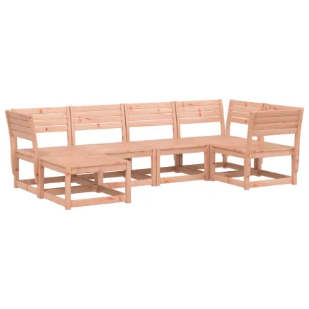Salon de jardin 6 pcs bois massif douglas 2