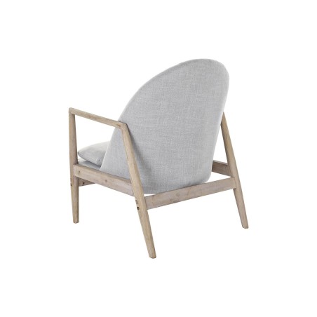 Armstoel DKD Home Decor Natuurlijk Lichtgrijs Spar 68 x 69 x 89 cm