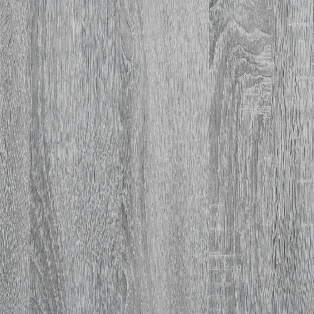 Table basse sonoma gris 95x95x45 cm bois d'ingénierie et métal