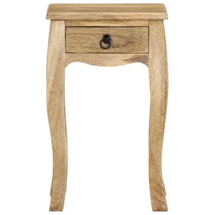 Table de chevet 28x28x46 cm Bois de manguier massif 2