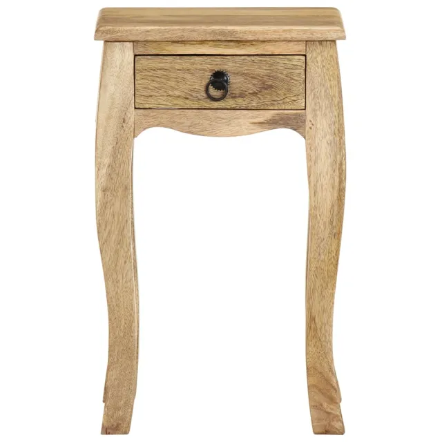 Table de chevet 28x28x46 cm Bois de manguier massif