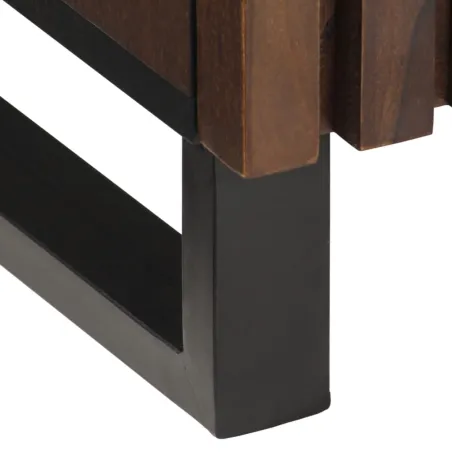 Buffets 3 pcs 60x34x75 cm bois massif de manguier