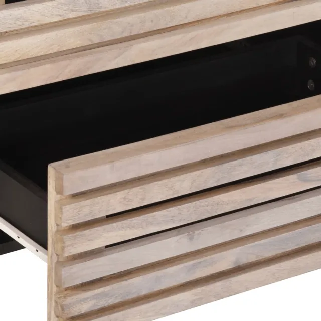 Buffets 2 pcs 60x34x75 cm bois massif de manguier