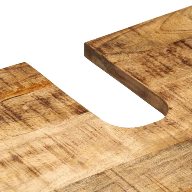 Ensemble de meubles de bain 2 pcs bois massif de manguier brut