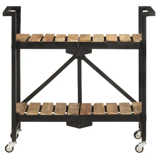 Chariot de cuisine 87x36x81 cm Bois massif de manguier
