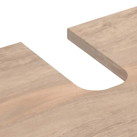 Ensemble de meubles salle de bain 2 pcs bois de manguier massif