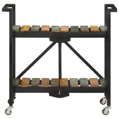Chariot de cuisine 87x36x81 cm Bois massif de récupération