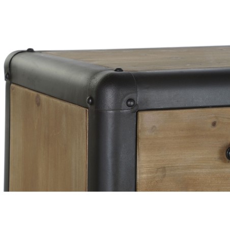 Cassettiera DKD Home Decor Brad Metallo (129 x 42 x 79 cm)