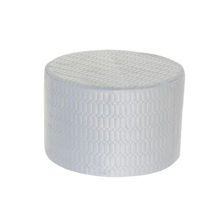 Voetensteun DKD Home Decor Polyester Hemelsblauw Spons Hout MDF (55 x