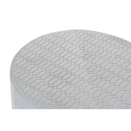 Reposapiés DKD Home Decor Poliéster Azul cielo Esponja Madera MDF (5 2