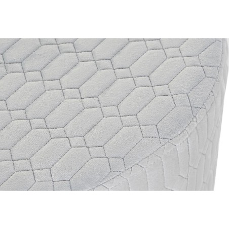 Poggiapiedi DKD Home Decor Poliestere Blu cielo Spugna Legno MDF (55 x