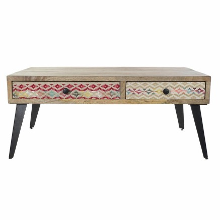 Tavolo aggiuntivo DKD Home Decor 110 x 70 x 46 cm Nero Metallo Marrone