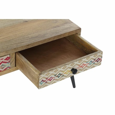 Table d'appoint DKD Home Decor 110 x 70 x 46 cm Noir Métal Marron Mul 2