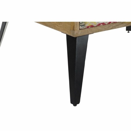 Table d'appoint DKD Home Decor 110 x 70 x 46 cm Noir Métal Marron Mul