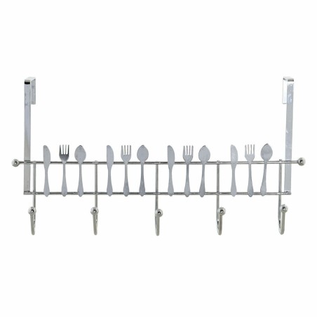 Appendiabiti per Porte DKD Home Decor Argentato Metallo Plastica 34 x