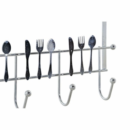 Appendiabiti per Porte DKD Home Decor Argentato Metallo Plastica 34 x