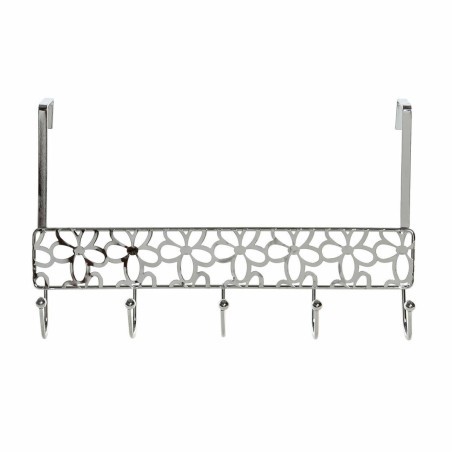 Jackenaufhänger für Türen DKD Home Decor Silberfarben Metall Kunsts