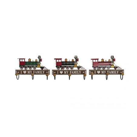 Portemanteau DKD Home Decor 29 x 8 x 20 cm Métal Vintage Bois MDF (3