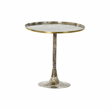 Small Side Table DKD Home Decor Brown Golden 51 x 51 x 51 cm