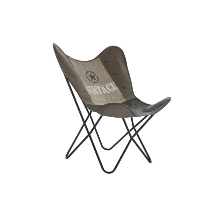 Sedia da Sala da Pranzo DKD Home Decor Marrone Nero Grigio 76 x 76 x 9