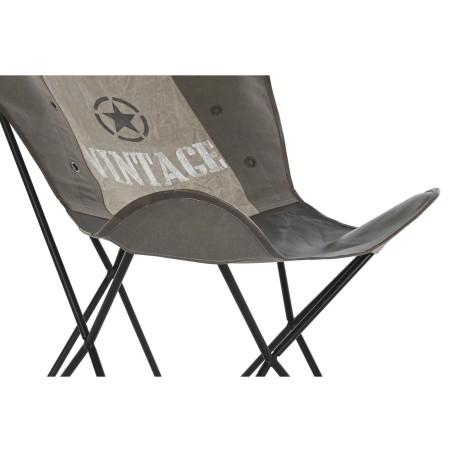 Chaise de Salle à Manger DKD Home Decor Marron Noir Gris 76 x 76 x 96