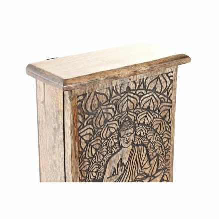 Armario de llaves DKD Home Decor Marrón Marrón oscuro 18 x 7,5 x 28 2