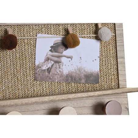 Appendiabiti DKD Home Decor Naturale Multicolore Fibra Legno MDF (45 x