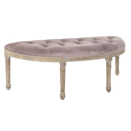 Barhocker DKD Home Decor  natürlich Rosa Polyester Samt Kautschukholz