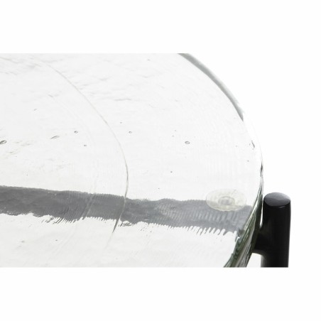 Bijzettafel DKD Home Decor Kristal Zwart Metaal Modern (50 x 50 x 42 c