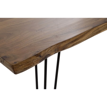 Mesa de Comedor DKD Home Decor 180 x 87 x 76 cm Negro Metal Marrón Ma