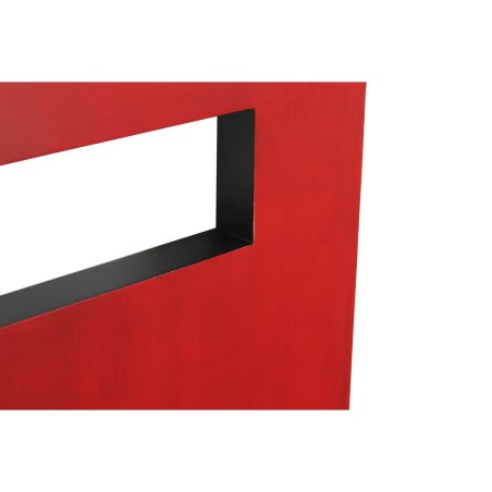Cabecero de Cama DKD Home Decor Negro Rojo Madera Abeto Madera MDF 160