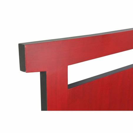 Cabecero de Cama DKD Home Decor Negro Rojo Madera Abeto Madera MDF 160