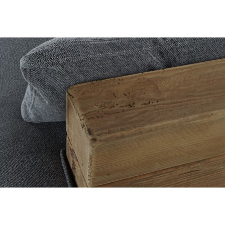 Sofa DKD Home Decor Grijs Natuurlijk Alpino 224 x 95 x 82 cm