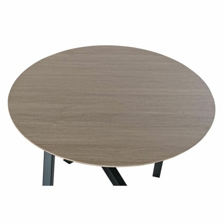 Mesa auxiliar DKD Home Decor 65 x 65 x 49,5 cm Negro Metal Madera Marr 2