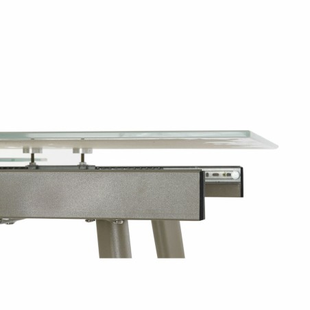Tavolo da Pranzo DKD Home Decor Cristallo Dorato Metallo Bianco (140 x