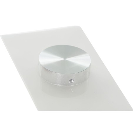 Mesa de Comedor DKD Home Decor Cristal Transparente Blanco Madera MDF