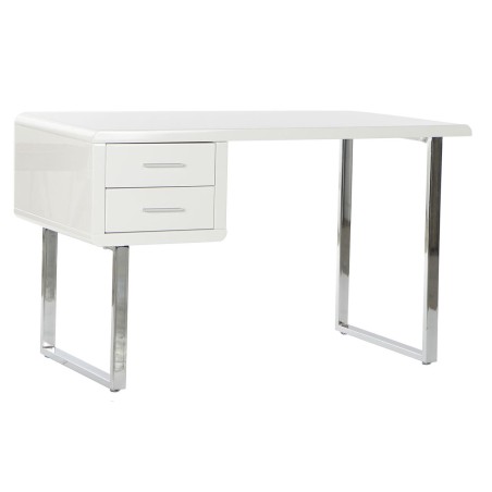 Scrivania DKD Home Decor Bianco Argentato Metallo Legno MDF 120 x 55 x
