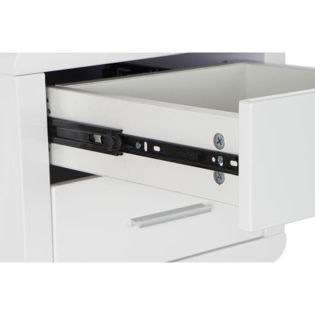 Scrivania DKD Home Decor Bianco Argentato Metallo Legno MDF 120 x 55 x