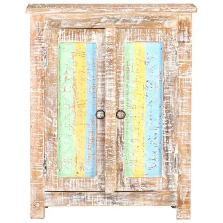 Buffet 61x35x76 cm Bois d'acacia brut 2