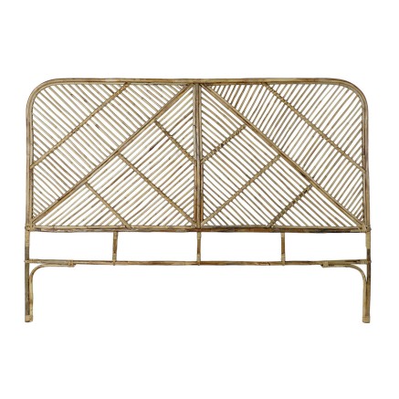 Headboard DKD Home Decor Natural Rattan 175 x 3 x 130 cm 175 x 3 x 126