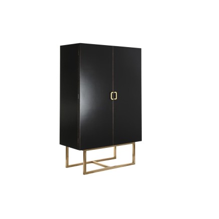 Armario DKD Home Decor  110 x 50 x 180 cm Negro Metal Álamo 2