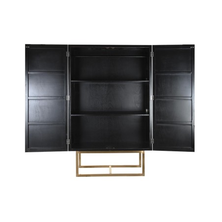 Kast DKD Home Decor  110 x 50 x 180 cm Zwart Metaal Populier